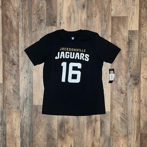 Jacksonville Jaguars Trevor Lawrence Black Jersey T-Shirt (Youth XL)